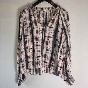 Evereve by Allison Joy Blair Tie Dye Blouse - XL